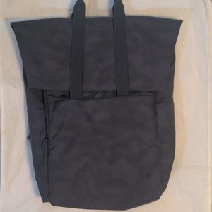 Lululemon backpack. It holds up to 15" laptop